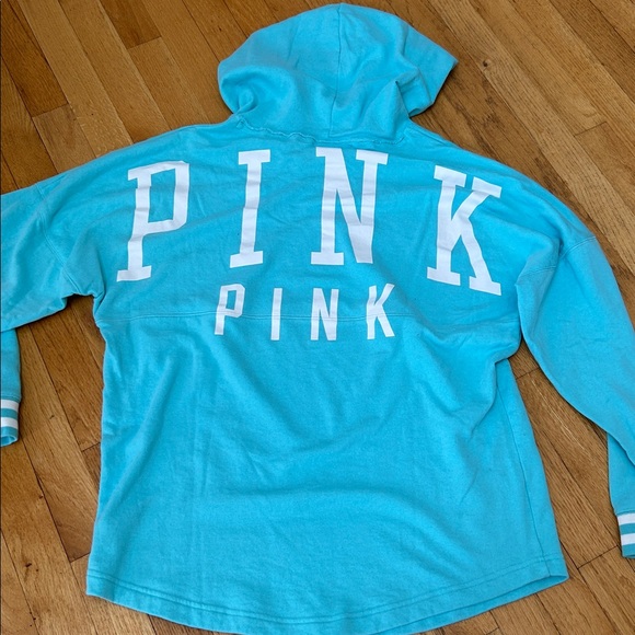 PINK Victoria's Secret Turquoise Hoodie - Picture 14 of 14